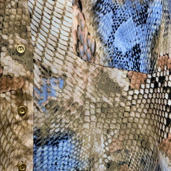 Dressbarn Snakeskin Print Top - Picture 9 of 9